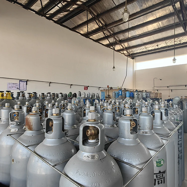 Is09809-3 High Pressure Seamless Steel Helium Empty Gas Cylinder 40L Gas Tank For Balloons