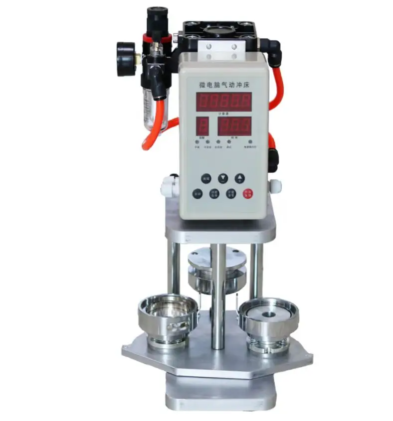 Semi Automatic Button Badge Machine Pneumatic Button Maker Machine Round Pin Button Making Press