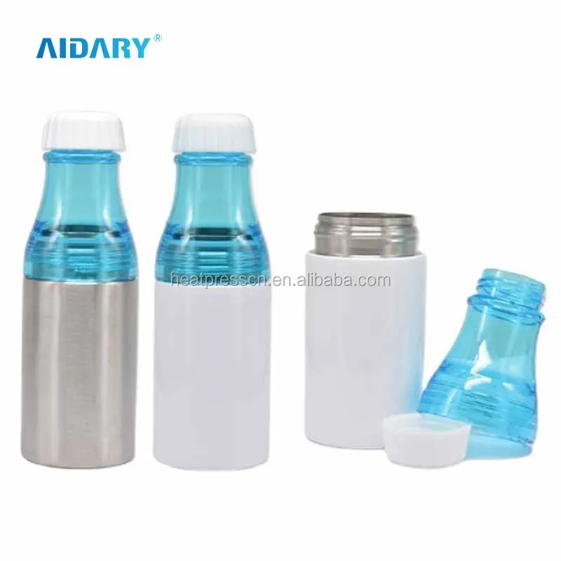 Silver 500ml Single Layer Stainless Steel Water Bottle