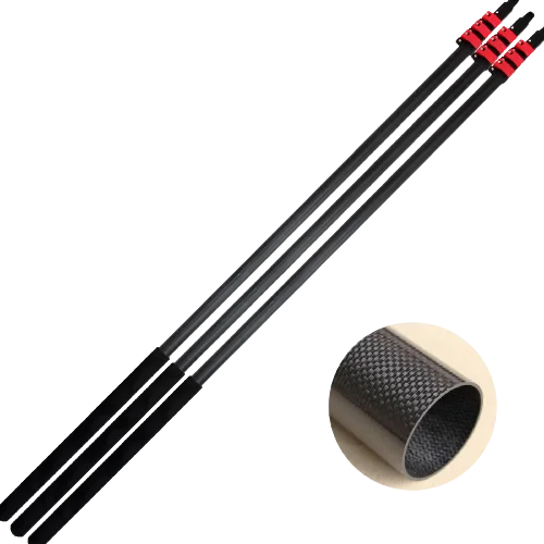 Carbon Fiber Aluminum Telescopic Tent Poles Blue Button Pins Tubing Camera Telescoping Pole