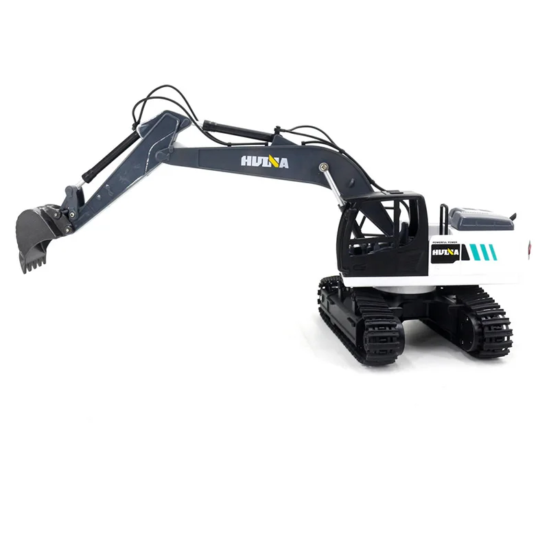 Hot Selling Huina 1559 Rc Excavator and Dump Truck 2 in 1 Set 1/24 9CH Alloy Metal Engineering Car for Kids Gifts