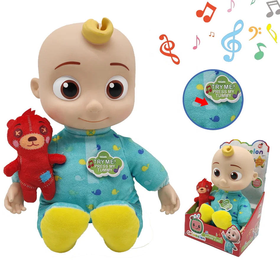 25 см COCOMELON BEDTIME JJ COCOMELON электрическая Музыкальная кукла для детей
