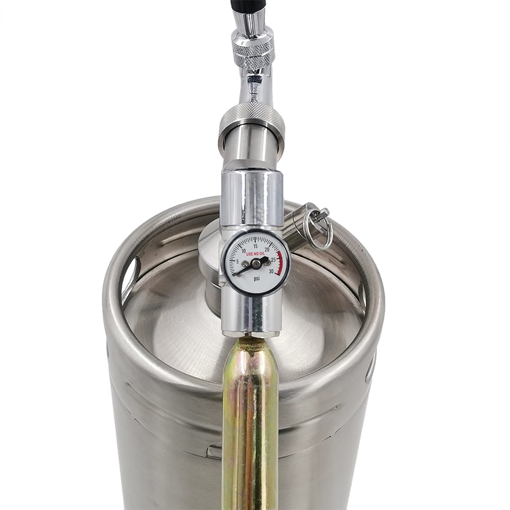 One gallon Reused Pressurized stainless steel beer 4 liter keg for Fresh Beer