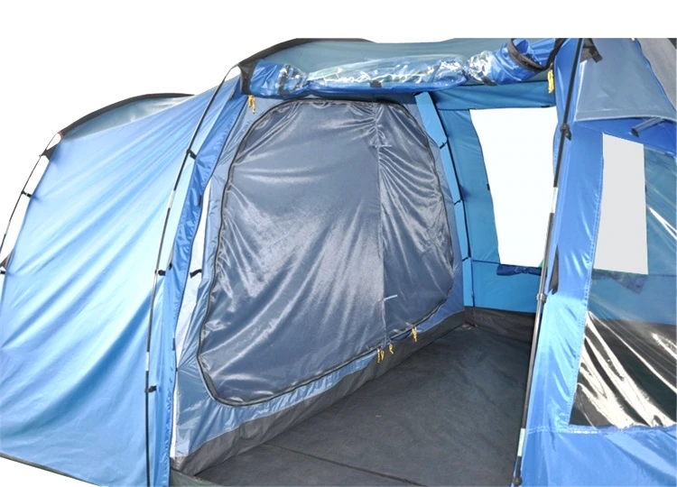4 5 Person Large Tunnel Tent Camping Tent with 2 Bedrooms