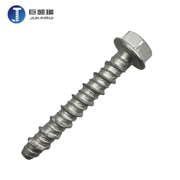 Carbon Steel Zinc Nickel Plated Hex Flange Head Cement bolt manufacturer Concrete anchor cement nail tapcon concrete screw