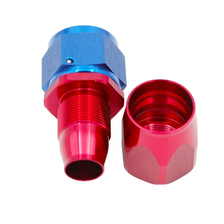 AoMei Factory Supply Anodized Fittings Fuel Filler Hose Fittings AN Fitting Aluminium