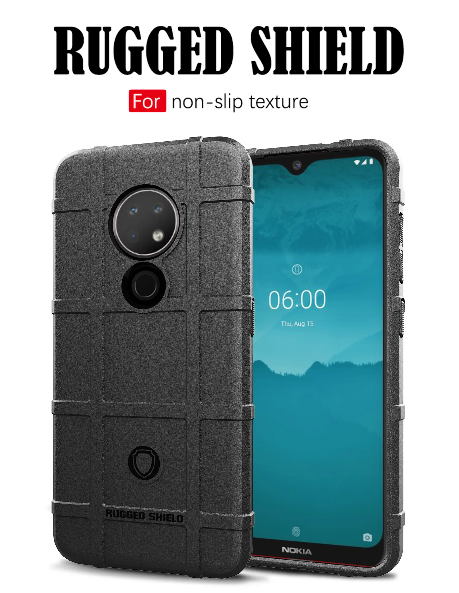 For NOKIA 6.2 Nokia 7.2 Armor Rugged Shield Case Soft TPU Anti-fall Shell Cover Housing Silicone Cases