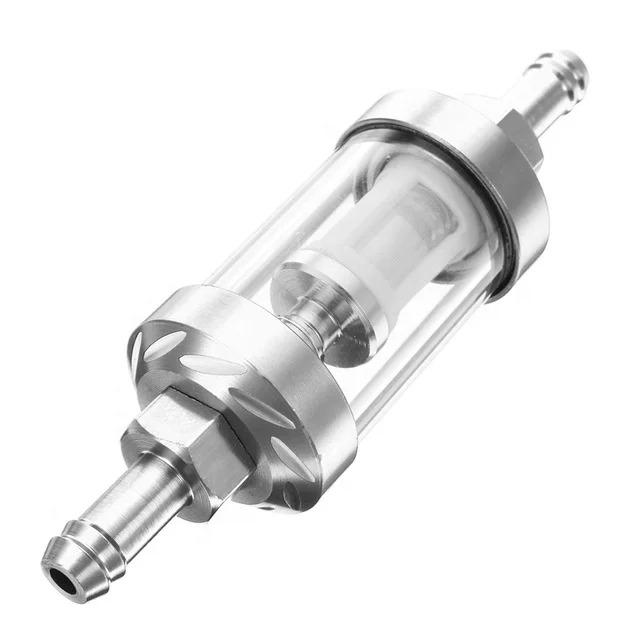 8mm Universal Scooter Dirt Bike Motorcycle Quad Aluminum Alloy Motorcycle Gas Fuel Oil Filter