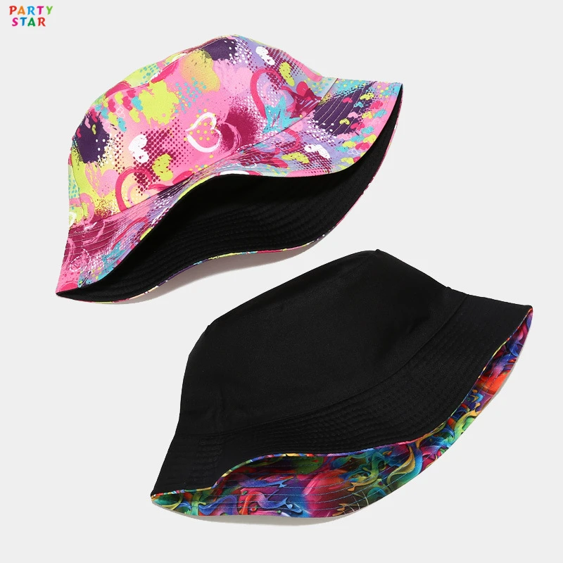 New 41 Styles Colors Plant Printed Fisherman Hats Men Women Outdoor Sun Visor Flat Bucket Hats