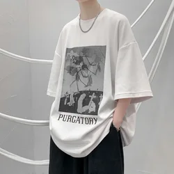 Summer Latest Private Label Pattern Printing Youth Clothes Round Neck Cotton Quick Dry T Shirt