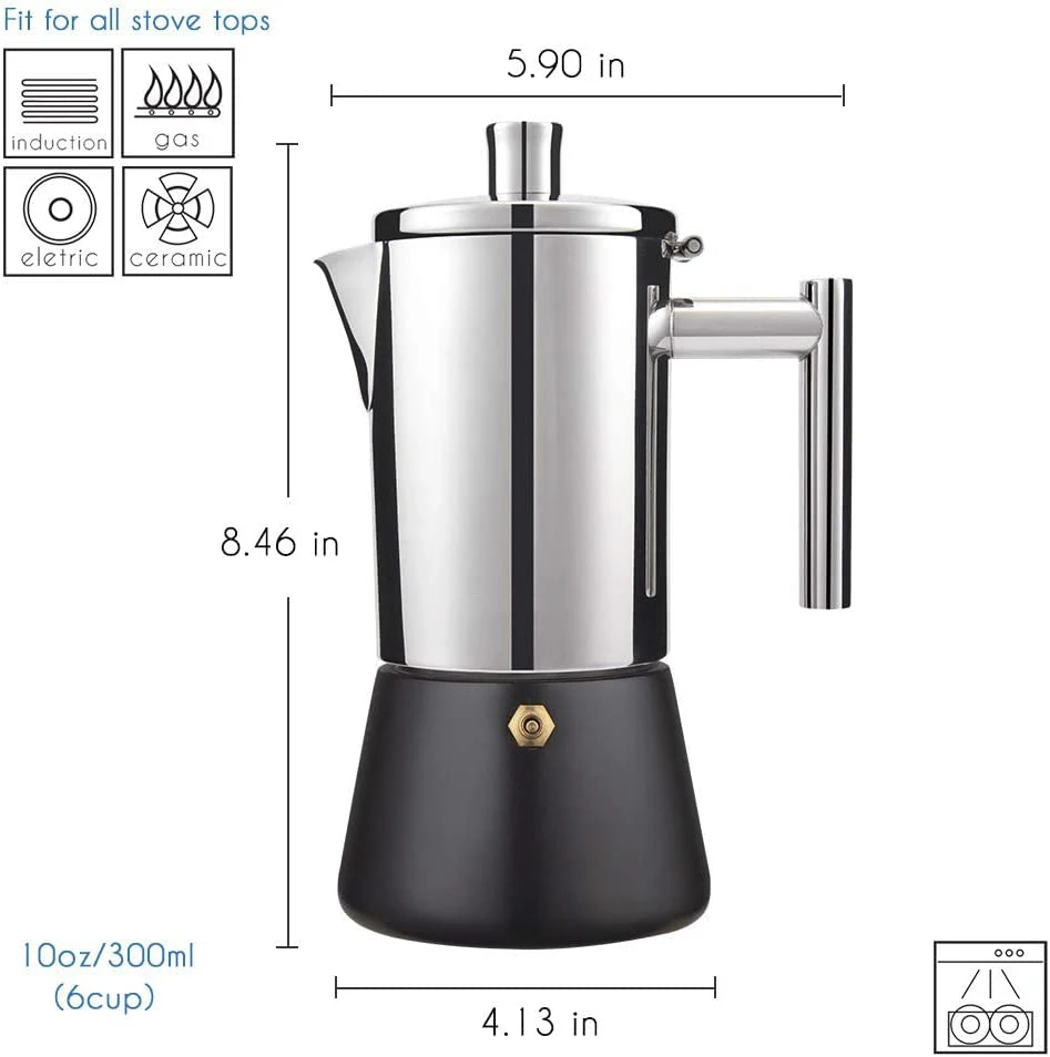 Portable Stainless Steel Double-layer Foldable Hand Camping Coffee Pouring Filter Cup