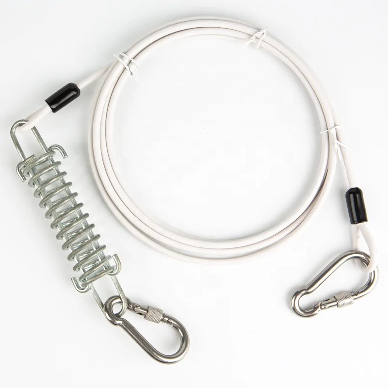 Светоотражающий нейлоновый выдвижной стальной трос для собак