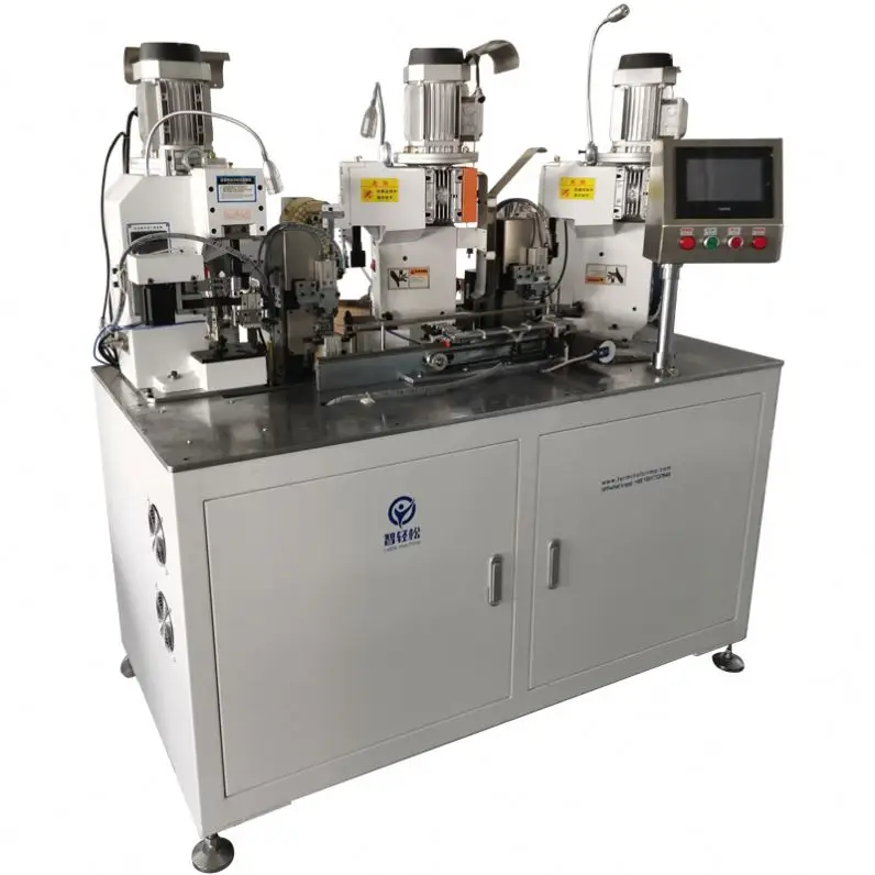 Automatic Connecting Copper Cable Lugs Crimp Type Terminal Making Machine