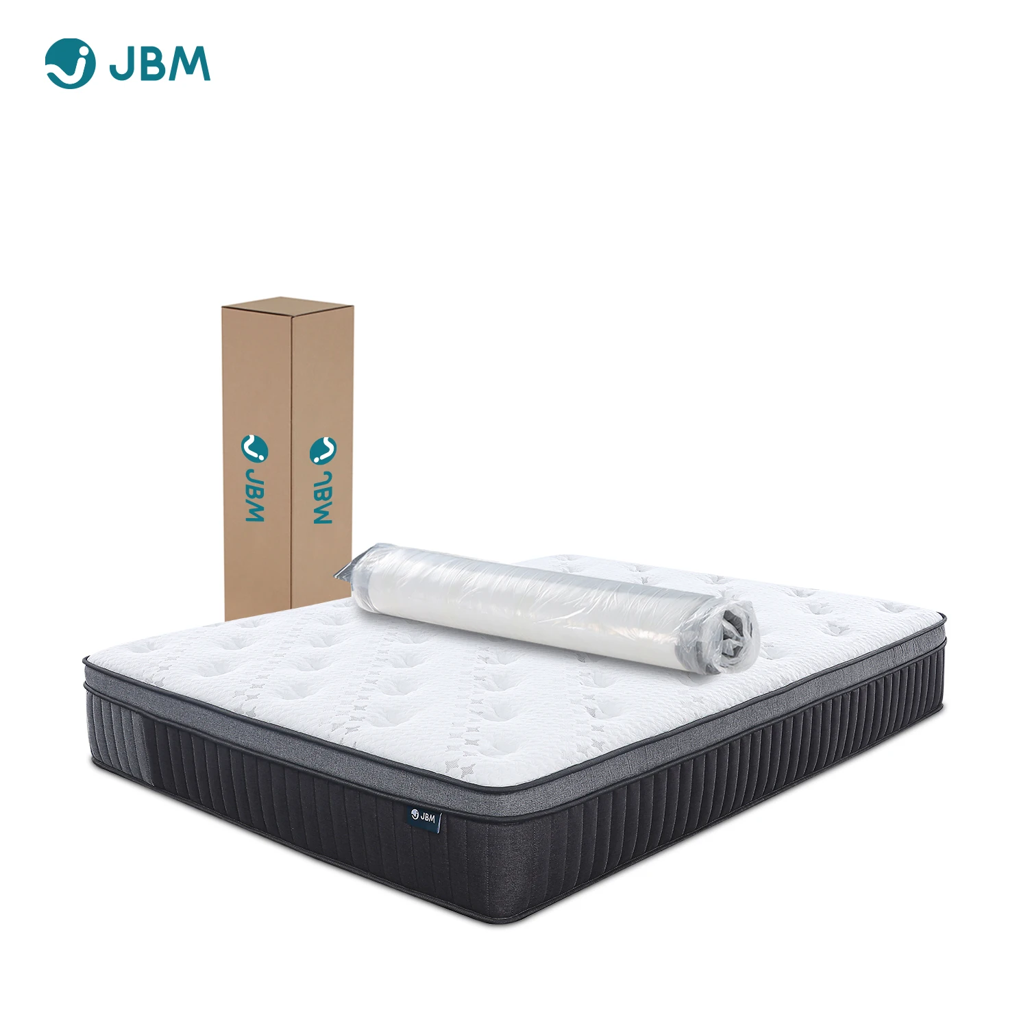 Home roll up pocket spring memory foam massage Mattress High Quality Knitted Fabric Hotel Pocket Spring Bed Mattress Factory