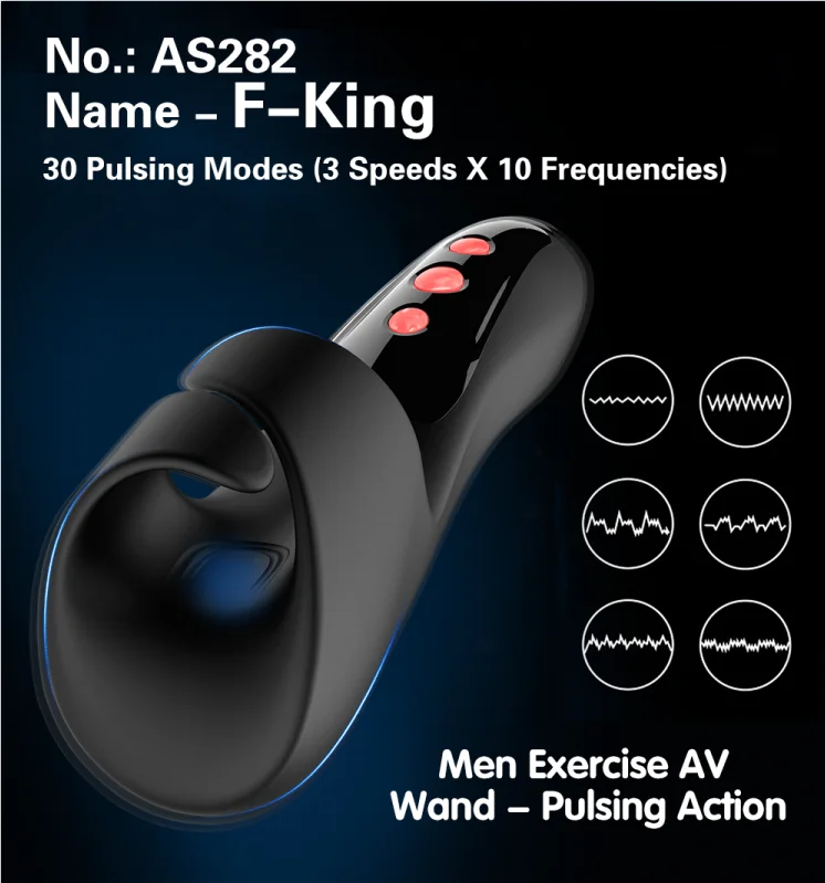 Besting Selling Silicone USB Rechargeable Adult Sex Toys Exercise Wand AV Vibrator for Men Training