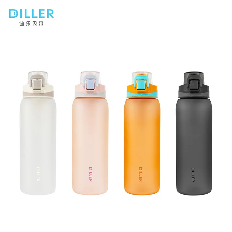 1000 ml outdoor sport bottle plastic water bottles with custom logo plastic portable lid