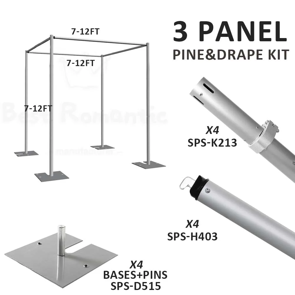 Wedding Draping Fabric Draping Polyester White Backdrop Pipe And Drape