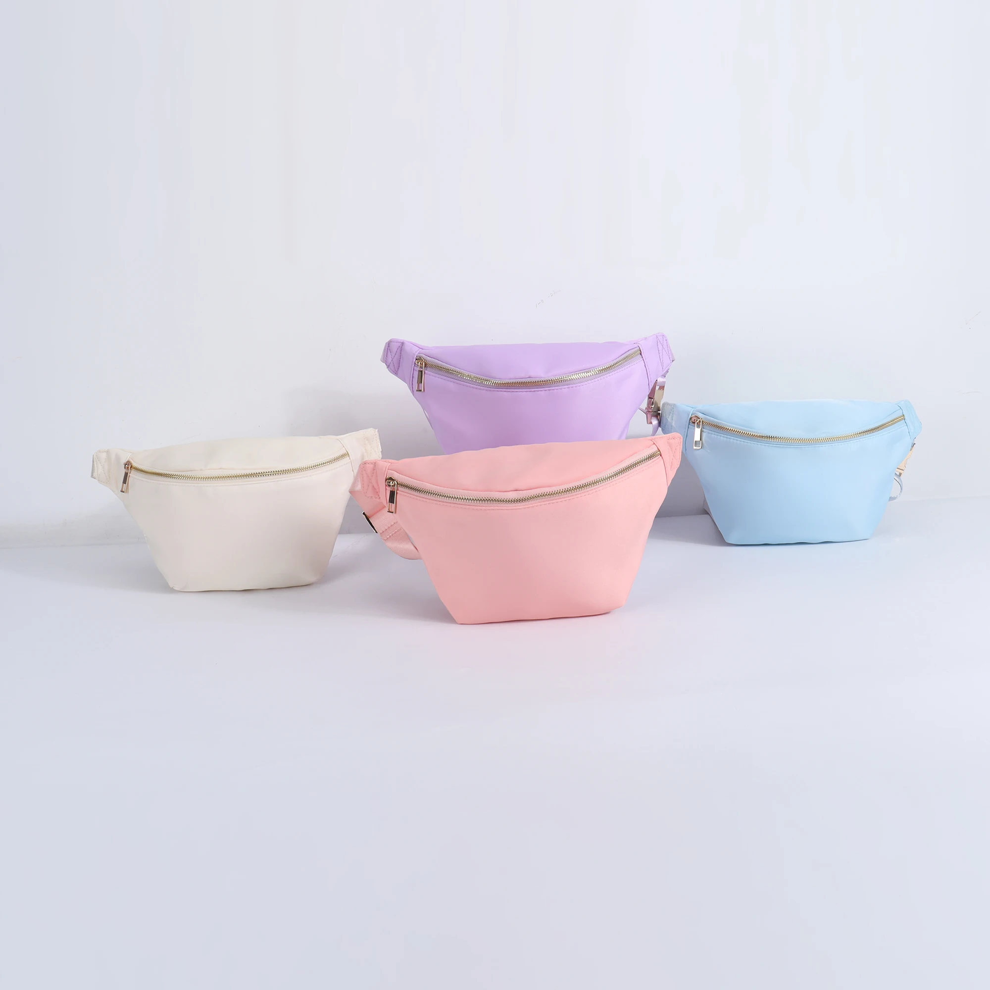 Women Men Solid Color Custom Pattern Printed Waterproof Nylon Everywhere Crossbody Waist Bag Boys Girls Theme Park Fanny Pack