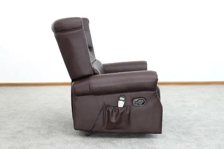 Massage Manual Electric Sofa Living Room Furniture Professional Supplier Swivel Glider Chair Brown Leather Recliner Chairs
