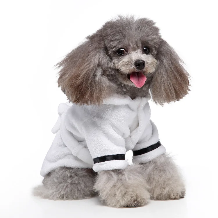 Pet Bath Bathrobe Bathrobe Large, Small, Medium Sized Dog and Cat Bath Absorbent Comfortable Quick Drying Bath Towel