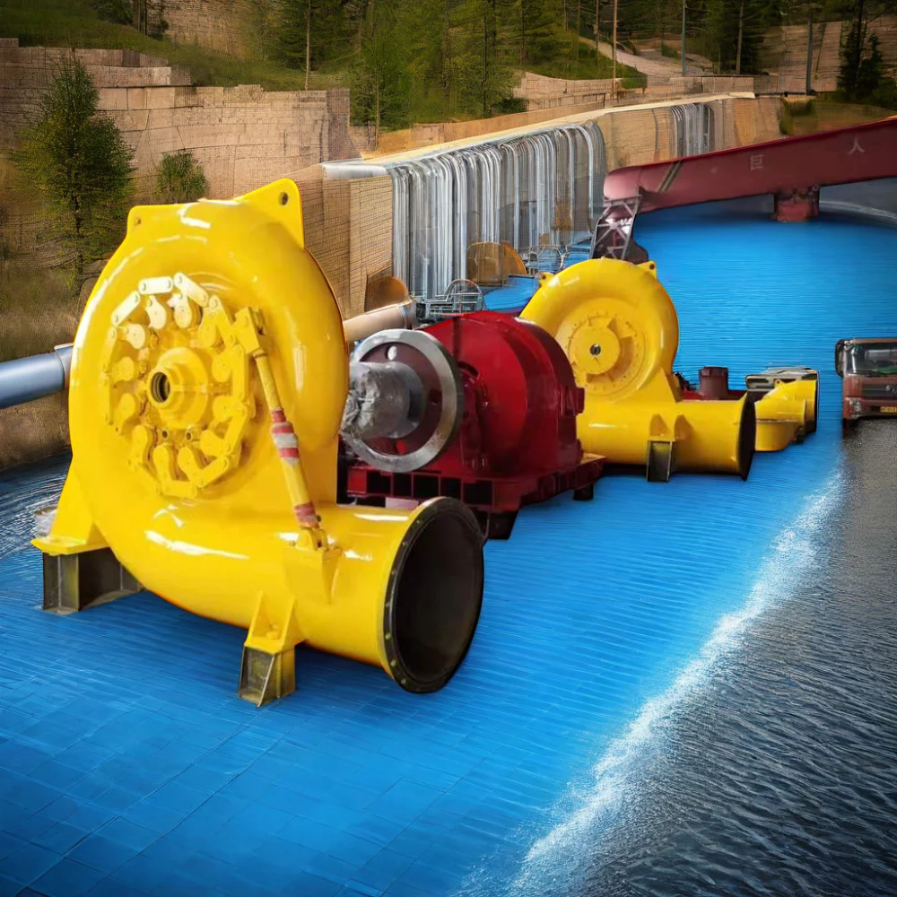 High-Efficiency 5000KW Mini Hydro Turbine Stainless Steel Francis Type Water Power Generator