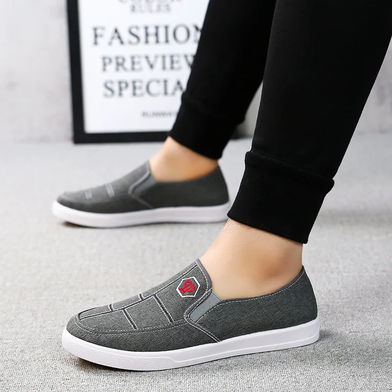 Low moq mesh breathable non-slip no laces for men  trendy shoe breathable casual sneakers white canvas shoes