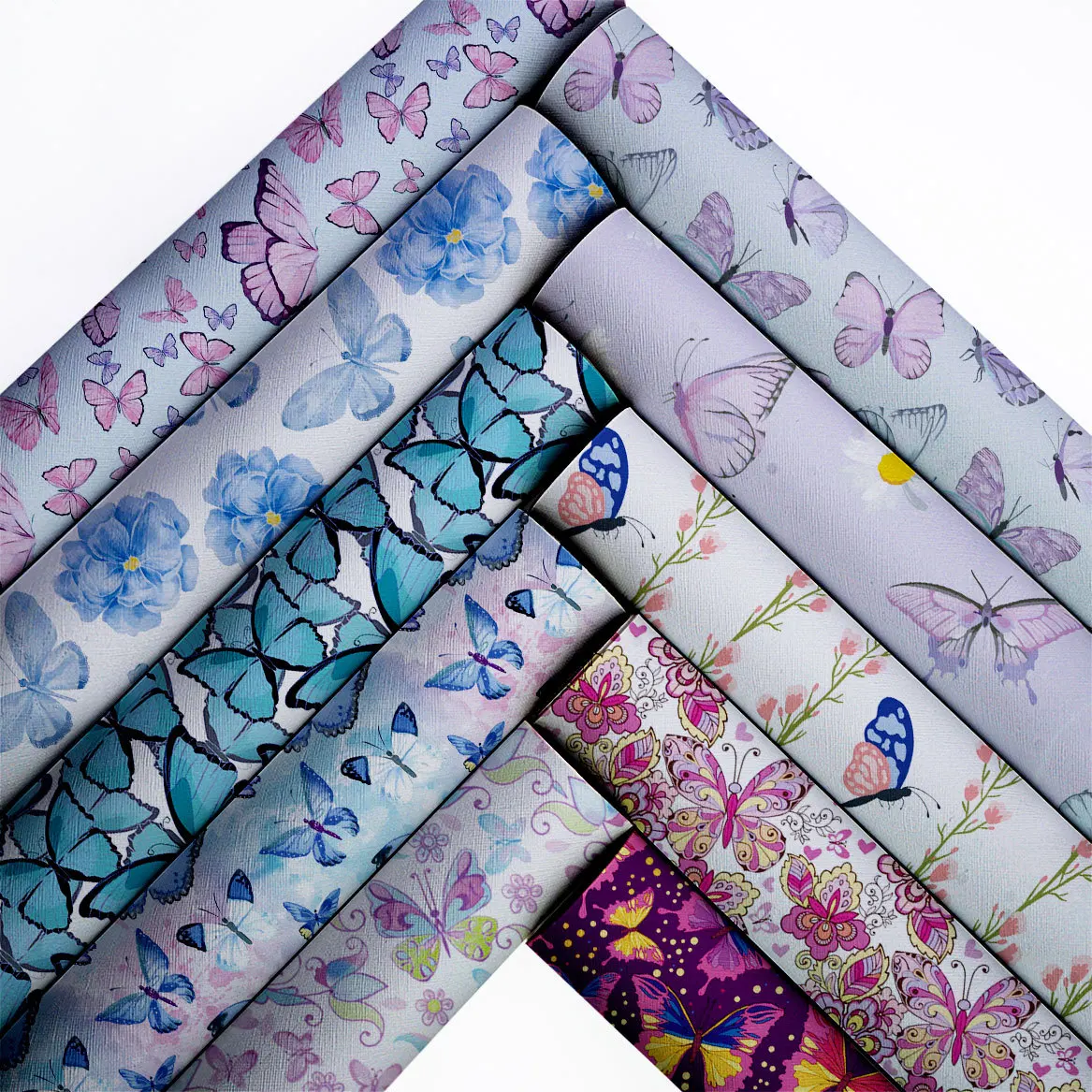 136Cm*30Cm Professional Custom Butterfly Pattern Pu Synthetic Leather Fabric For Shoes