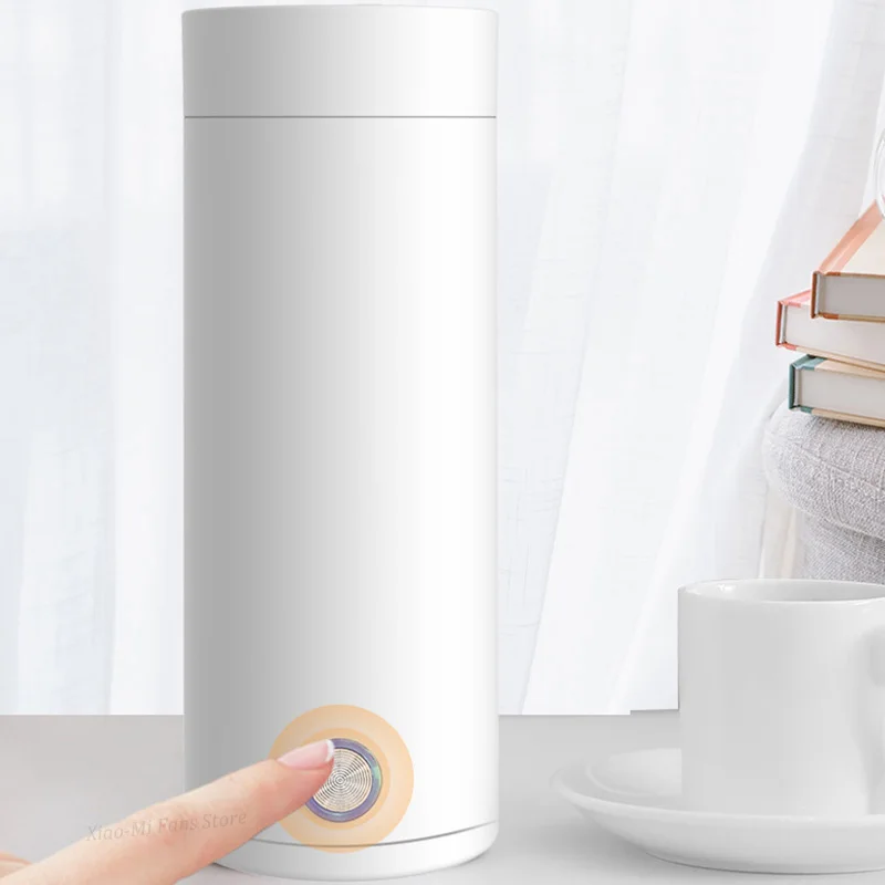 Портативный электрический чайник Xiaomi, Термокружка, дорожный кофейный водонагреватель с контролем температуры, умный чайник для воды, термос