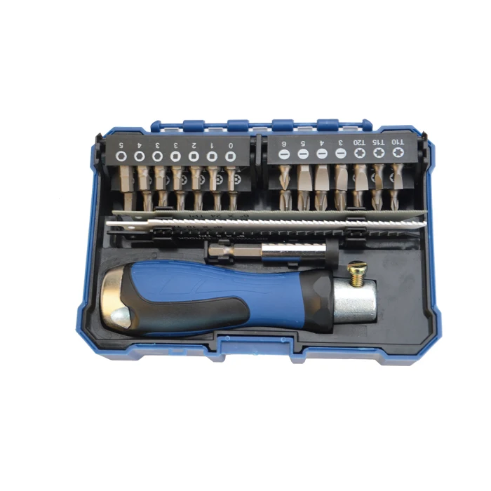 Professional Electronics Repair Tool Set 33PCS Precision Ratchet Screwdriver Bits Set with Handle