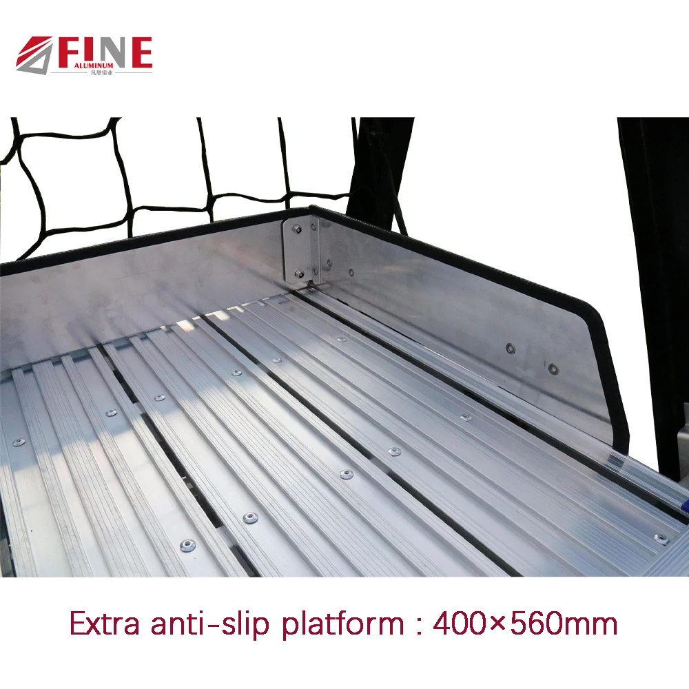 Electrician Frp Insulation Movable Warehouse Platform Fiberglass Ladder