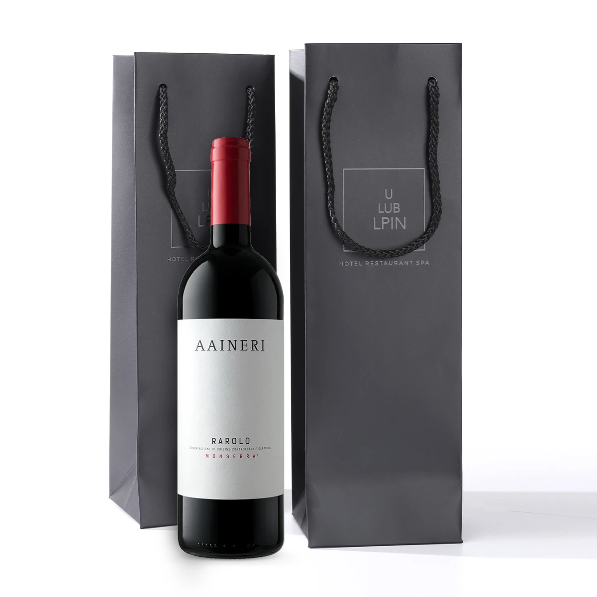 Customize your own brand logo of simple atmospheric glossy material packaging bottles of wine boxes