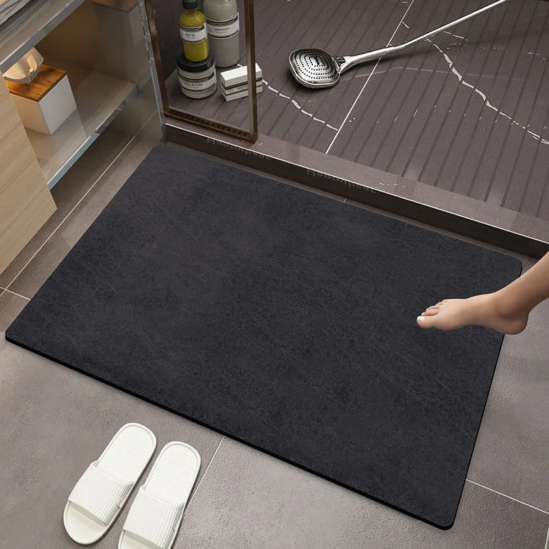 Super Absorbent Non Slip Diatom Mud Bathroom Rug Mat Soft Diatomite Bath Mat