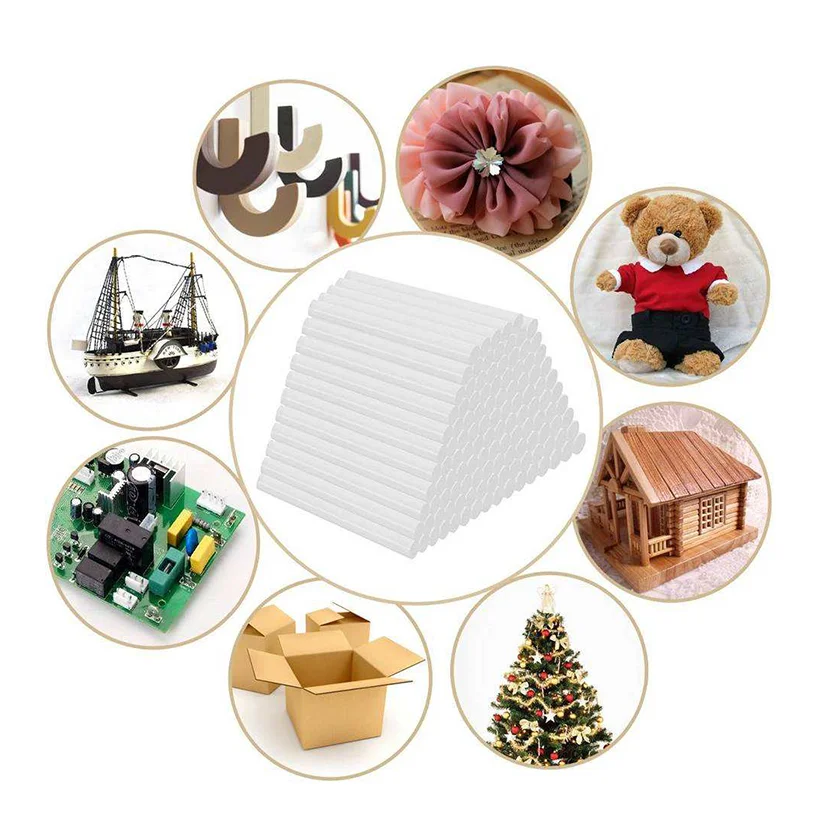 Manufacturer Low MOQ eco friendly Hot Melt Adhesives Silicone transparent eva resin Glue Gun sticks for repair