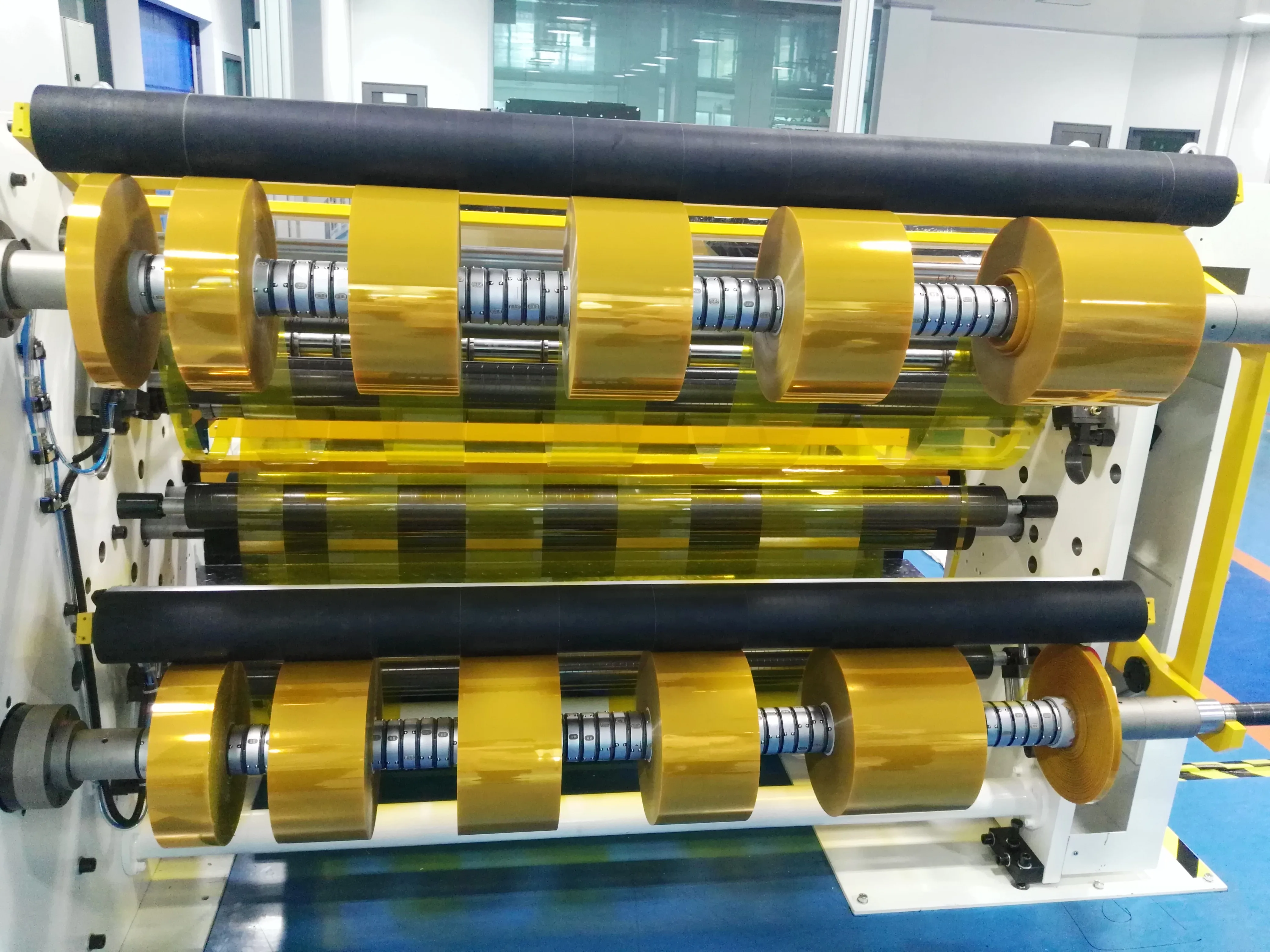 
PVC rigid sheet/PVC coated film/PVC lamination with PE film slitter machinery 