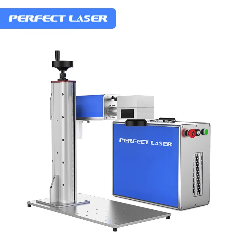20w 30w 50w 100 Watts Portable Mini Desktop Raycus Steel Fiber UV CO2 Laser etcher Engraving Marking Marker Machine For Metal