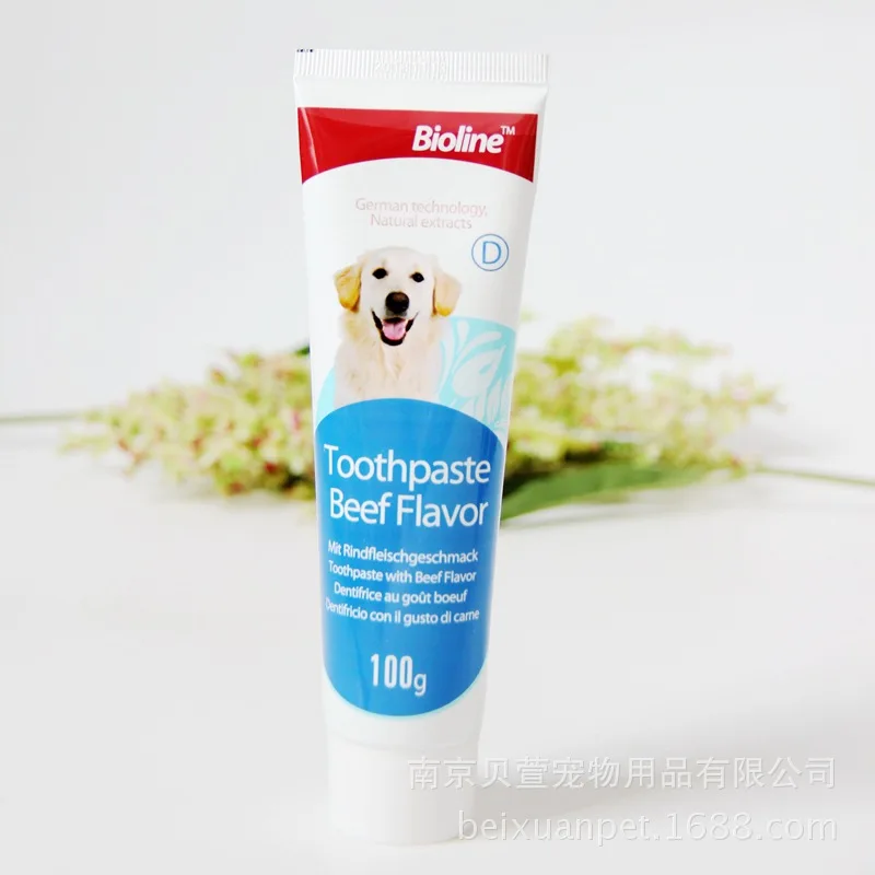 Bioline pet dog toothpaste dental calculus mint flavor oral cleaning bad breath care products dog toothpaste