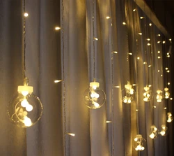 Creative wishing light LED ball bulb light string icicle curtain dragon ball ball lantern