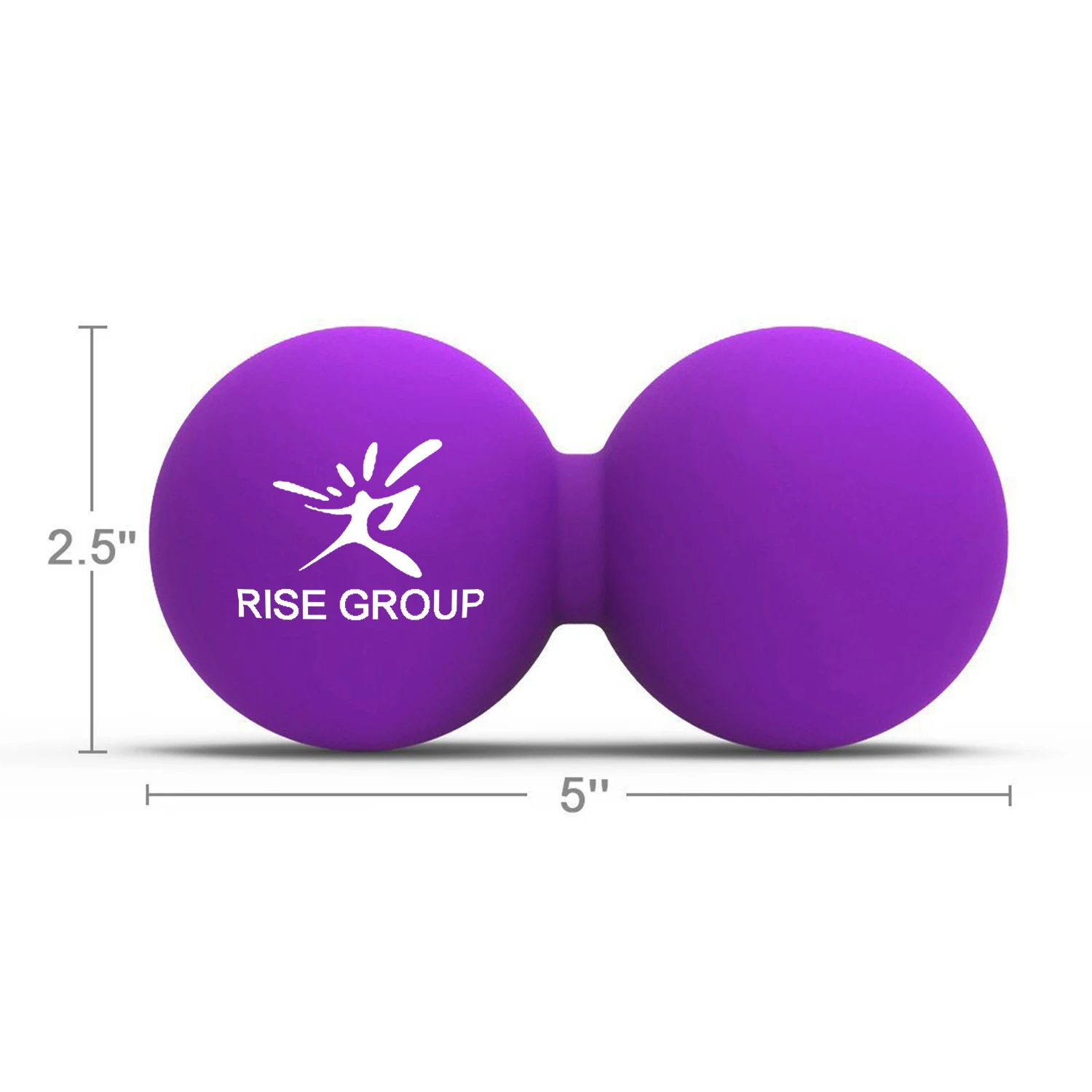 OEM Peanut/Single Exercise Yoga Rubber/Silicone Ball Massage Lacrosse Ball with logo for Myofascial Release Foot Hand Massager