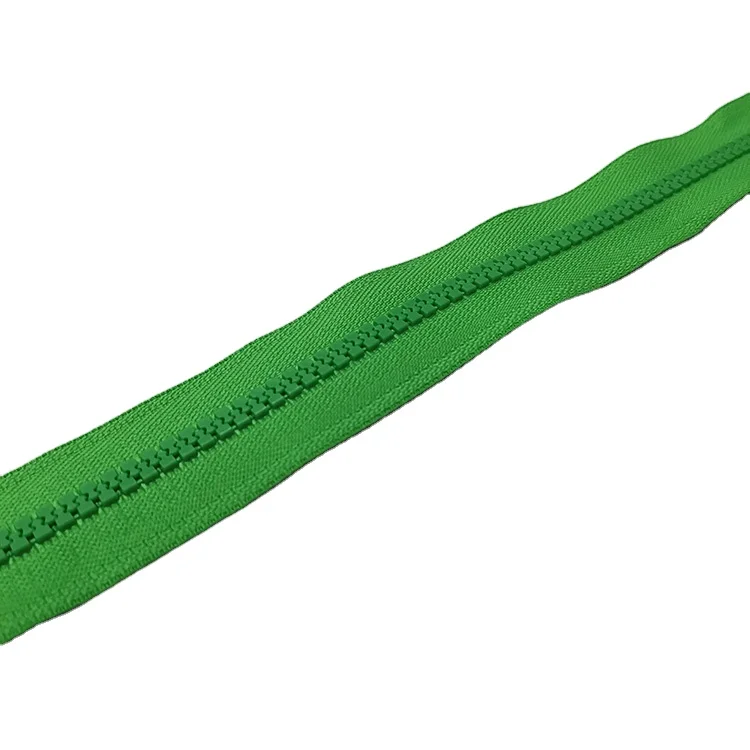 Customized Colorful Plastic Resin Open-end  Zipper For Bag making accessories