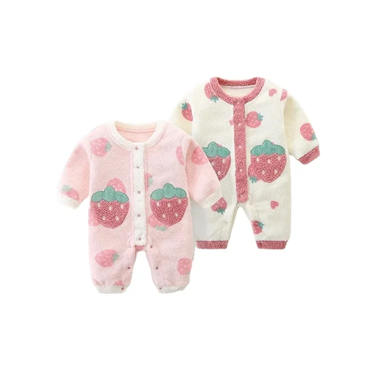 2024 Zipper  Little Kid sleeper Bamboo Patterned Onesie Sherpa Setof boy Ruffle Onesie Pajama body suit Jumpsuits Baby
