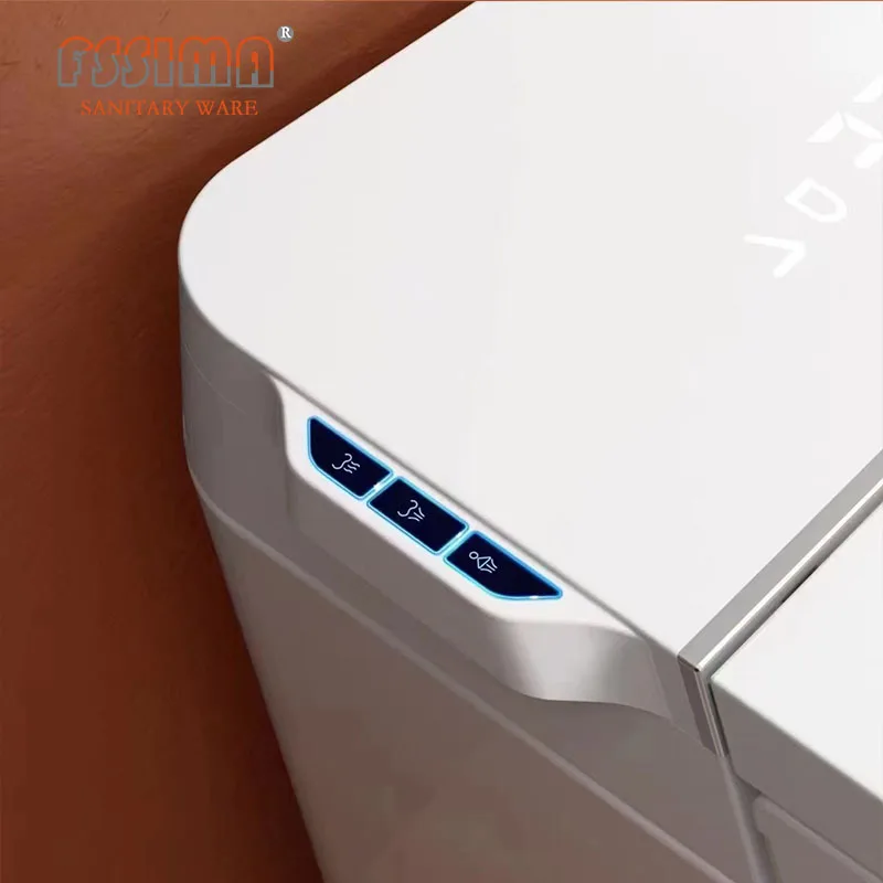 U5 automatic intelligent smart toilet Bathroom 110v/220v electric one piece bidet toilet with remote control