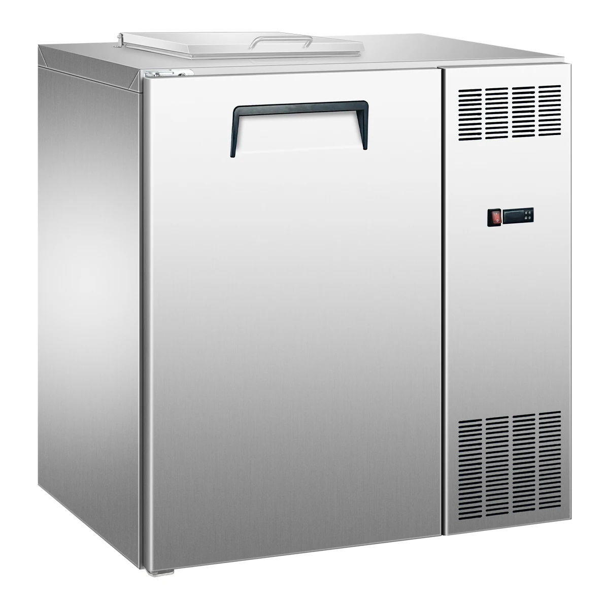 Eliminate Unpleasant Odor Single Door Commercial Fridge Slow Down the Food Breakdown Hygenic Waste Disposal Cooler for Rubbish