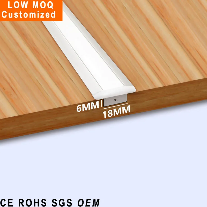 White color trimless recessed linear light Plastic and Matel clips or bracket for u profile bracket for strip light