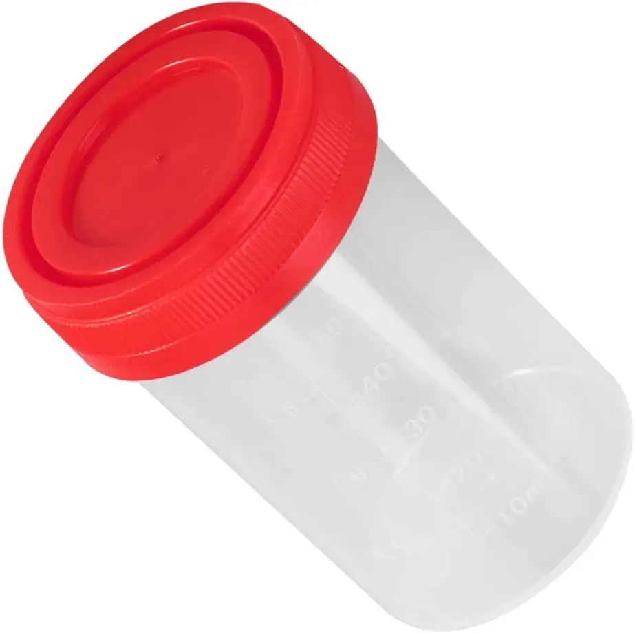 40ml/60ml/100ml/120ml/150ml Leak Proof Pee Specimen Cups with Lids Stool Testing Storage Containers