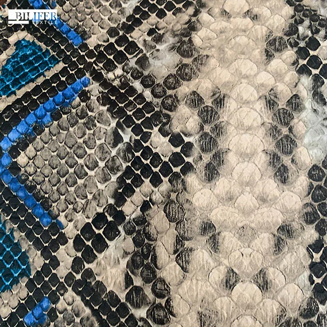 
Leather supplies Snake Transfer Printing Film Pu Leather 