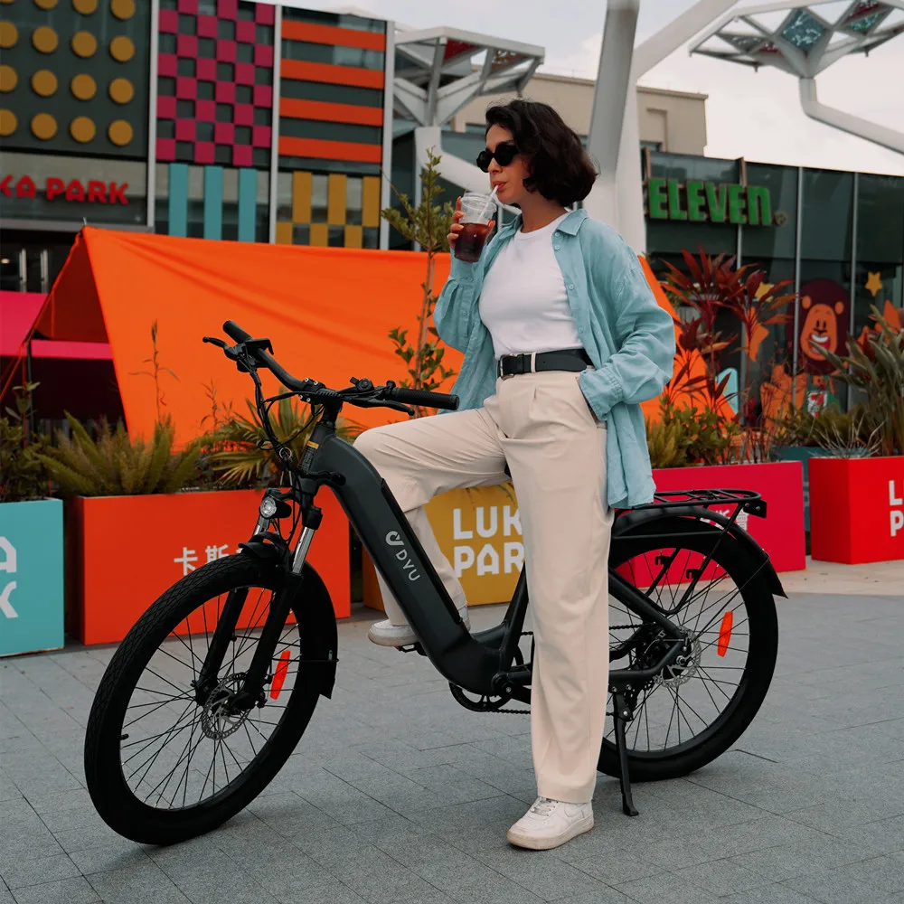 2024 e bike DYU C1 Motor Pedal Assist Adult Road ebike Electric Bicycles mountain bike dirt electric cycle mtb fat tire bike