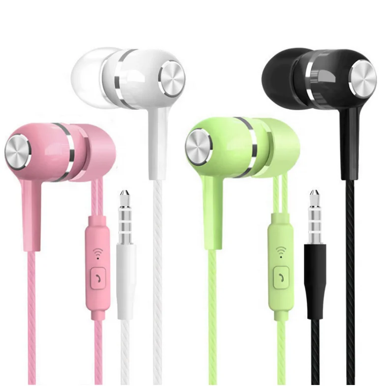 Sports Bass Call Earphones In-Ear Wire Control With Microphone Wired Cheap Headphones Manufacturer