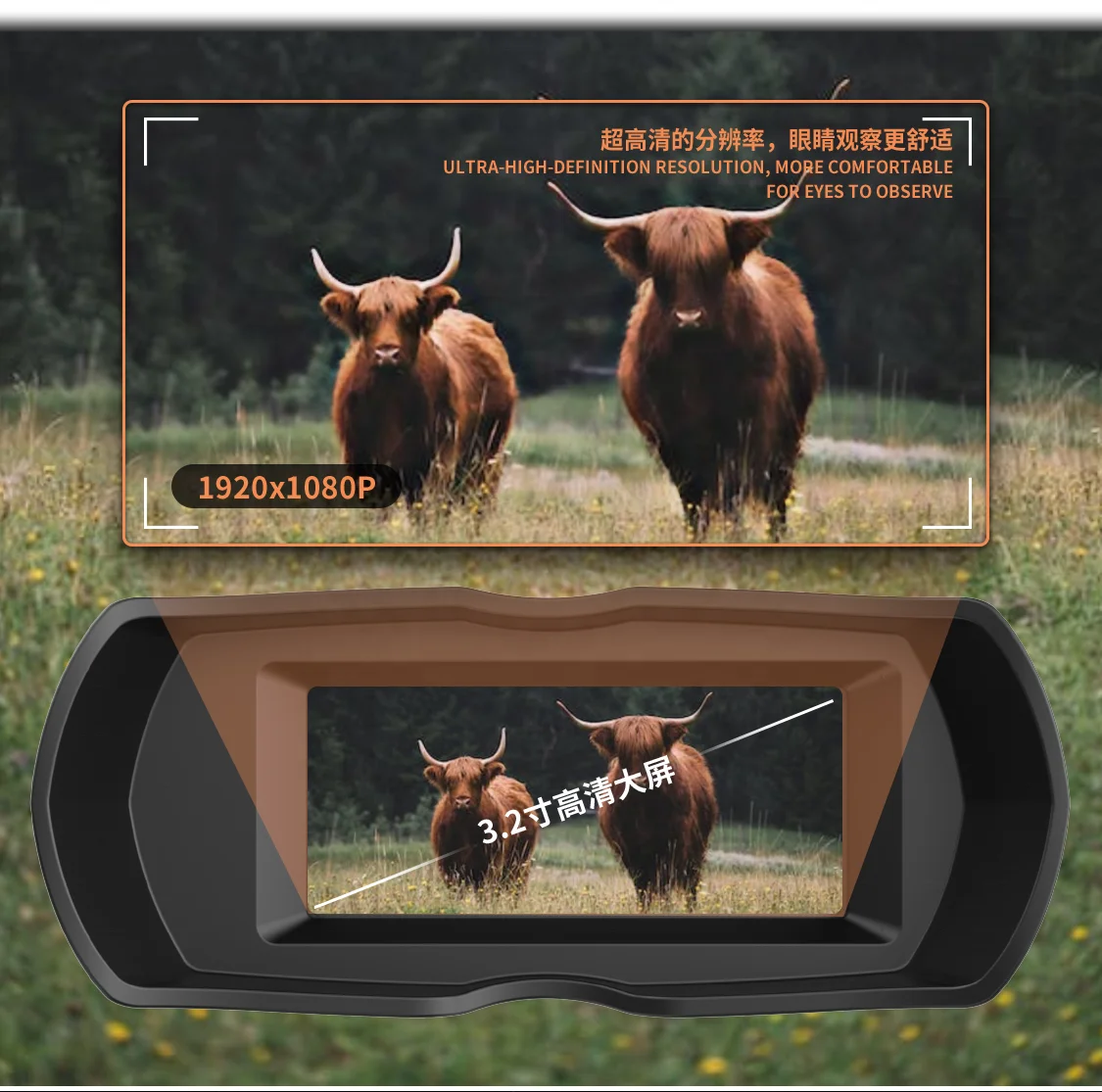 FHD Night Vision Binoculars 10X Optical Zoom 8X Digital Zoom Outdoor Hunting Video Recorder 300 Meters Night Vision Goggles