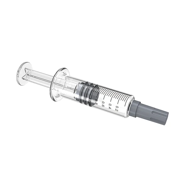 
Logo printing Pre-filled glass syringe thc distillate glass injection syringe 