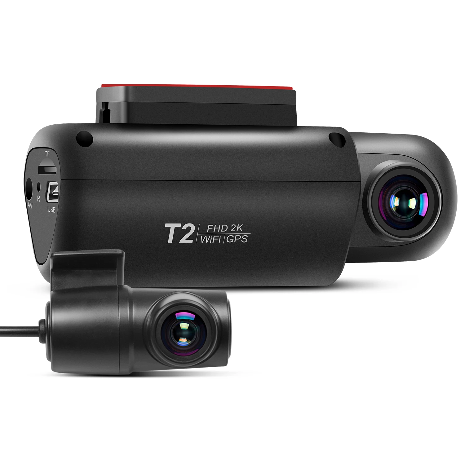 2K  car DVR with IMX335 sensor dual cameras 2k+1080p built in wifi  no screen support APP control GPS